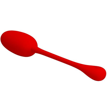 Uovo vibrante in silicone con 12 funzioni, ricaricabile USB Rosso